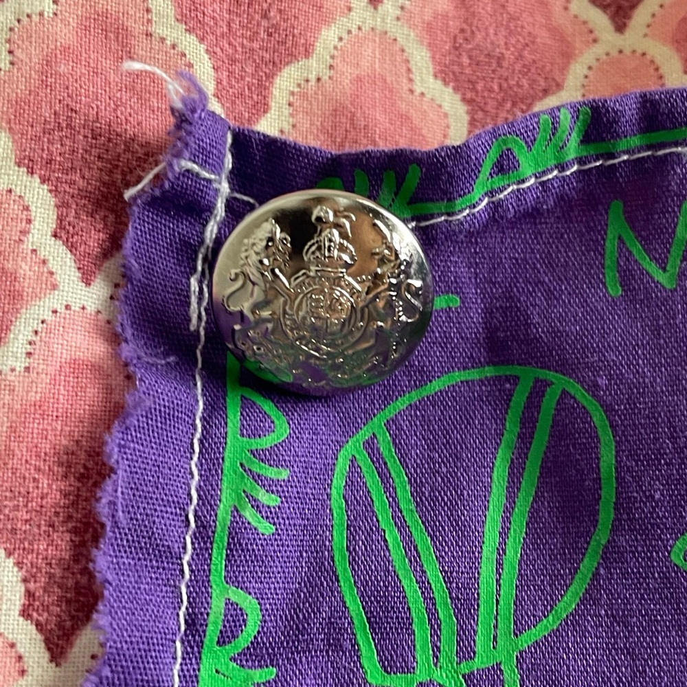 Handmade Vintage Fabric Shell Patchwork High Wais… - image 3